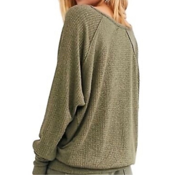 Free People Santa Clara Thermal in Ferngully Sm - Picture 3 of 8